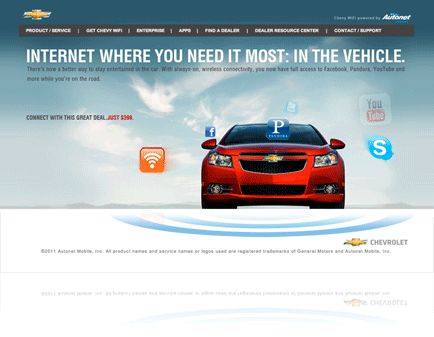 Chevy website